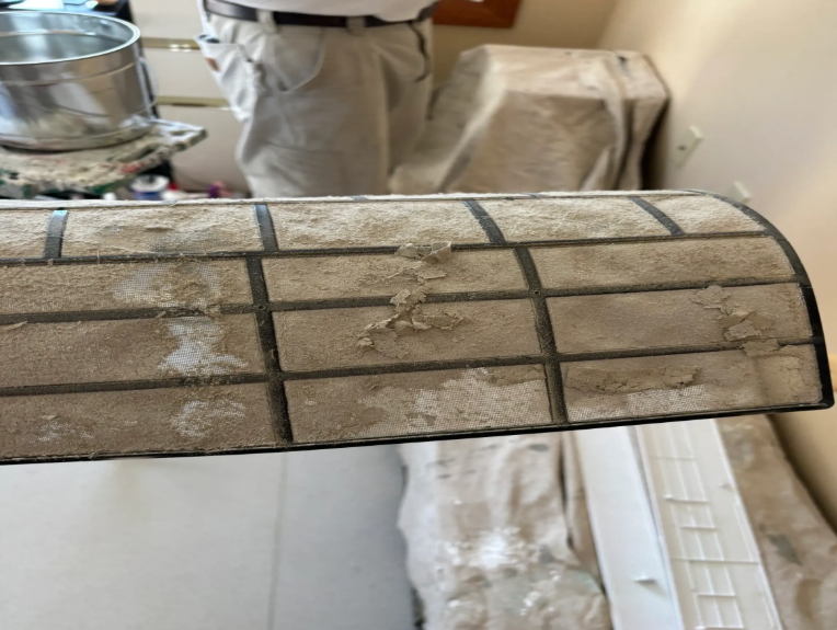 Dirty HVAC system before cleaning